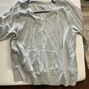 Sonoma Light Gray V-Neck Pullover